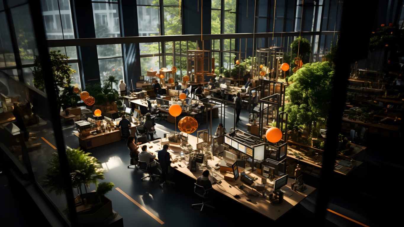 This open plan, modern office space reflects the changing need for flexibility in commercial office contracts.