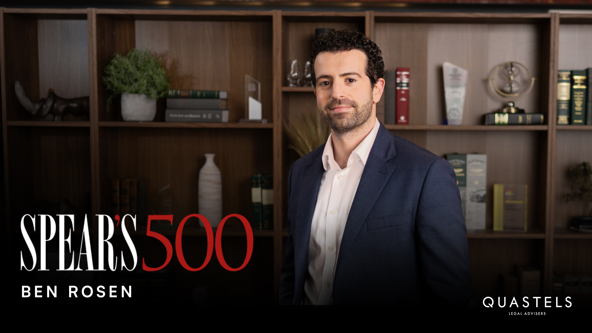 Ben Rosen with the Spear's 500 logo to represent his recognition in the Spear's Tax and Trust Index 2025.