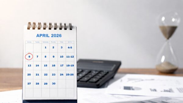 Calendar highlighting the 6 April 2026 BPR deadline