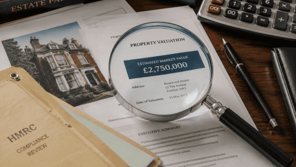 Documentation needed to prove estate values for a HMRC investigation.