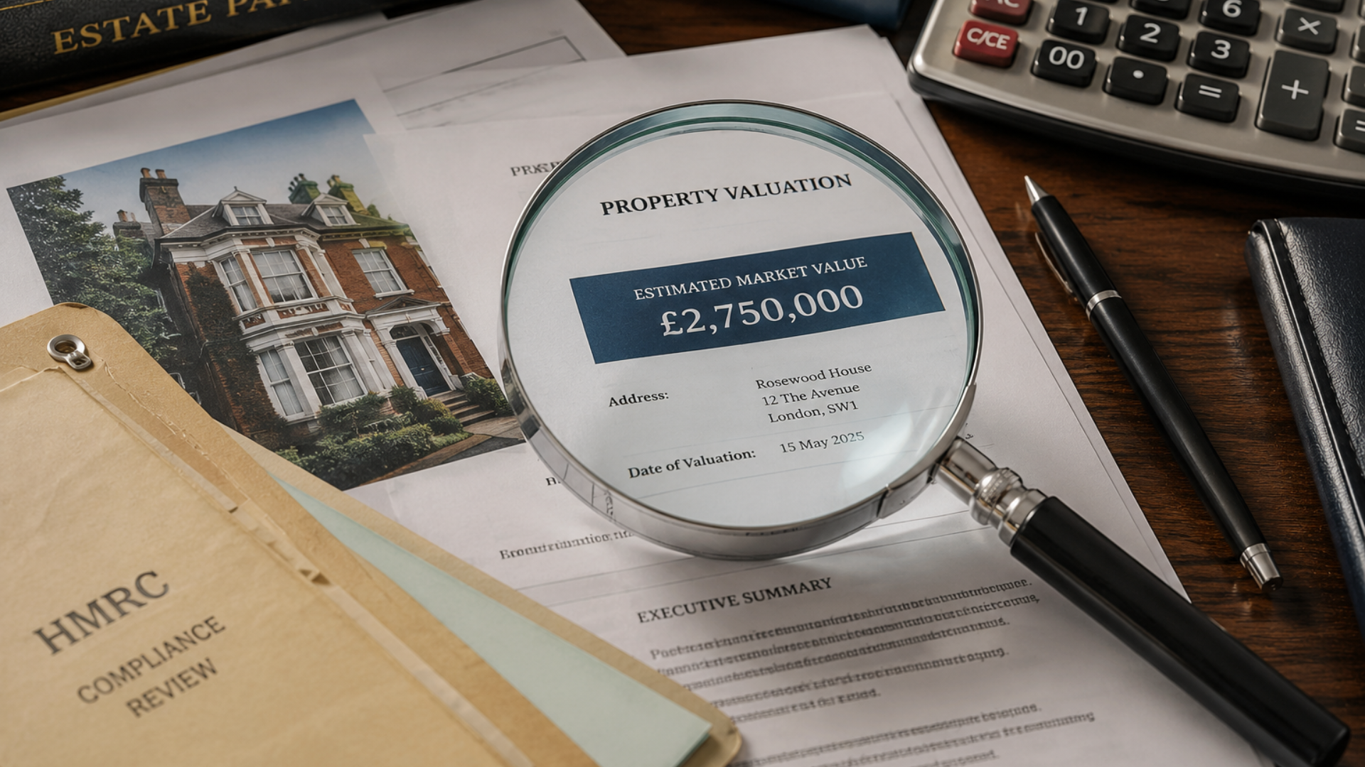 Documentation needed to prove estate values for a HMRC investigation.